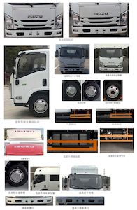 Jiangxi Isuzu brand automobiles JXW5060CCYCSJ2 Grate type transport vehicle