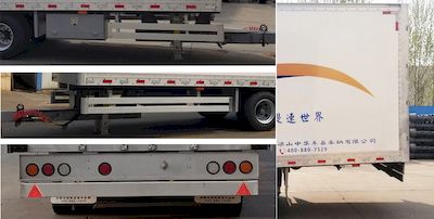 Liangshan Dongyue  CSQ9173XXY Box type center axle trailer