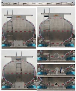 Shaanxi Automobile SHN9400GSYP400 Aluminum alloy edible oil transportation semi-trailer