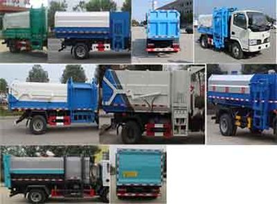 Zhongqi Liwei brand automobiles HLW5121ZZZ6EQ Hydraulic Lifter Garbage truck 