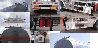 Changhua  HCH9401GRY Aluminum alloy flammable liquid tank transport semi-trailer