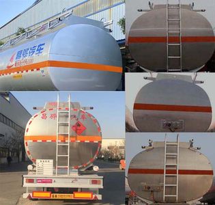 Changhua  HCH9401GRY Aluminum alloy flammable liquid tank transport semi-trailer