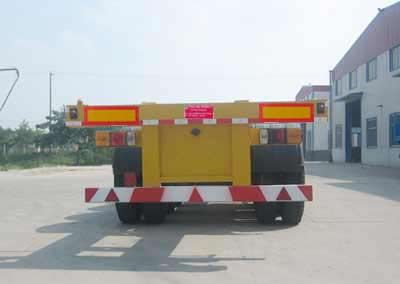 Huachang brand automobiles QDJ9402TJZG Skeleton container transport semi-trailer