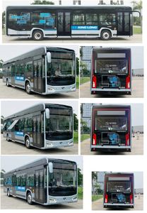 Jinlong  XMQ6125AGBEVL Pure electric low floor city buses