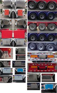 Tonghua  THT9405GRYG Aluminum alloy flammable liquid tank transport semi-trailer