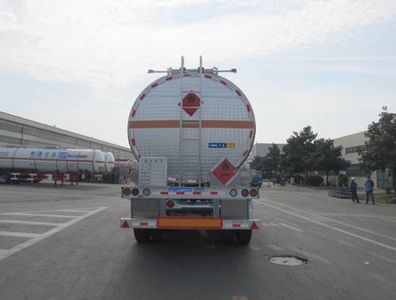 Tonghua  THT9405GRYG Aluminum alloy flammable liquid tank transport semi-trailer