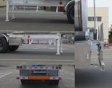 Tonghua  THT9405GRYG Aluminum alloy flammable liquid tank transport semi-trailer