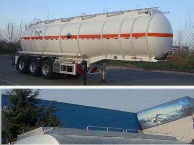 Lingyu  CLY9401GFWA Tank transport semi-trailer for corrosive substances