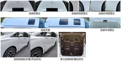 Hechuang brand automobile GAH6510BEVU0B Pure electric multi-purpose passenger vehicles