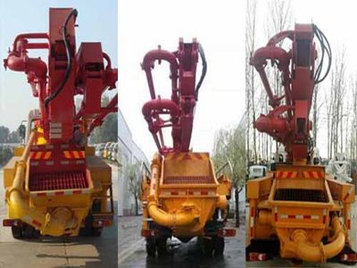 Huatong brand automobiles HCQ5168THBEQ Concrete pump truck