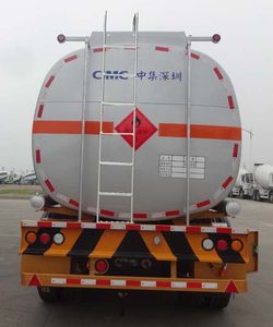 CIMC ZJV9408GRYSZA Flammable liquid tank transport semi-trailer