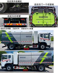 Zhonglian Automobile ZBH5180TXSETABEV Pure electric cleaning and sweeping vehicle