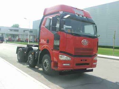 Jiefang Automobile CA4250P66K24T3HE4 Flat head diesel semi-trailer tractor