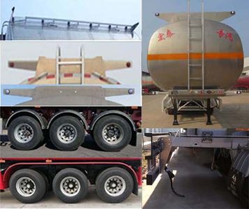 Zhengkang Hongtai brand automobiles HHT9403GYYA Aluminum alloy oil transport semi-trailer