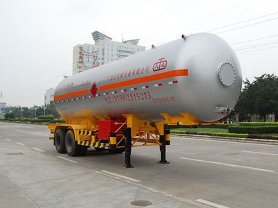 Jiuyuan  KP9290GYQ Semi trailer for liquefied gas transportation