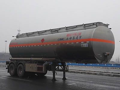 Lingyu CLY9290GYYBAluminum alloy oil transport semi-trailer