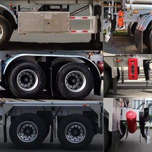 Lingyu  CLY9290GYYB Aluminum alloy oil transport semi-trailer