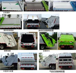 Chinese license plate cars TEG5080ZYS6JL1 Compressed garbage truck