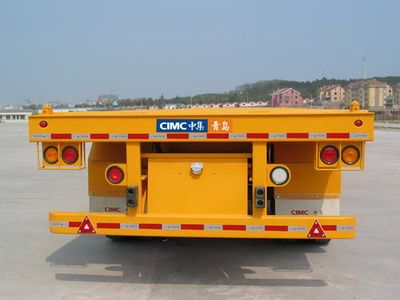 CIMC ZJV9386TJZP Container flatbed semi-trailer