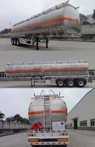 Shengtong brand automobile CSH9401GYY Aluminum alloy oil transport semi-trailer