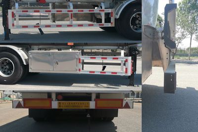 Lisheng  HLS9401GYY Aluminum alloy oil transport semi-trailer