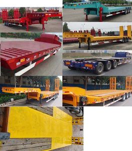 Huajun  ZCZ9400TDPH Low flatbed semi-trailer