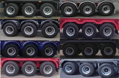 Huanghai  DD9400GYY Aluminum alloy oil transport semi-trailer