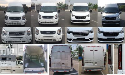 Jiangling Quanshun brand automobiles JX5040XXYTJAN6 Box transport vehicle