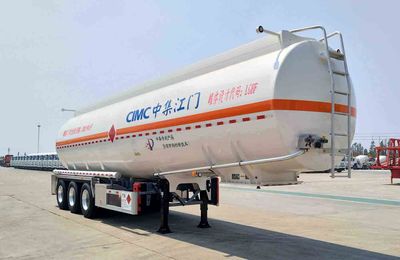 CIMC ZJV9404GYYJM Aluminum alloy oil transport semi-trailer