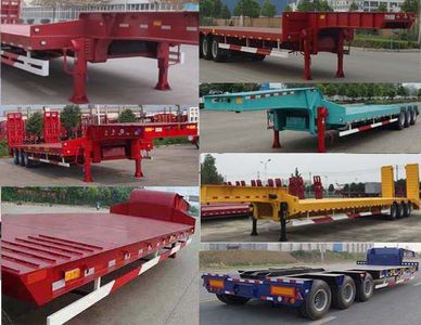 Huajun  ZCZ9370TDPJ Low flatbed semi-trailer