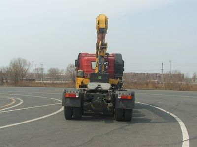 Jiefang Automobile CA5250JQQP66K2L1T1A1E4 Vehicle mounted lifting and towing transport vehicle