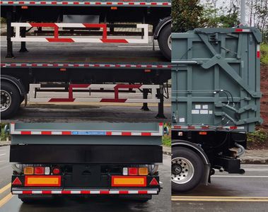 Shanhua  JHA9402ZYS Compressed garbage semi-trailer