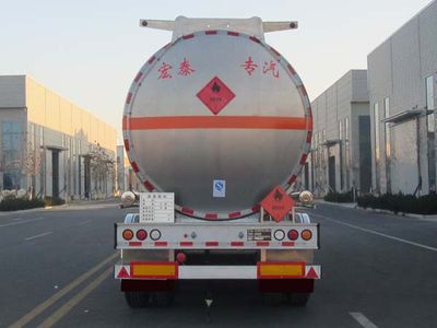 Zhengkang Hongtai brand automobiles HHT9402GRYE Aluminum alloy flammable liquid tank transport semi-trailer