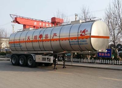 Changhua  HCH9400GRY35 Aluminum alloy flammable liquid tank transport semi-trailer