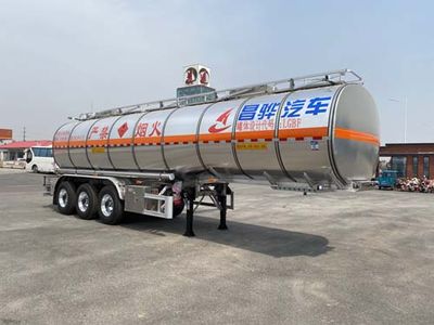 Changhua  HCH9400GRY35 Aluminum alloy flammable liquid tank transport semi-trailer