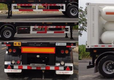 Lanneng  ZLN9404GGY Hydraulic sub station high-pressure gas long pipe semi-trailer