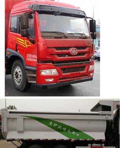 Jiefang Automobile CA3310P1K15L3T4NE5A80 Flat head natural gas dump truck