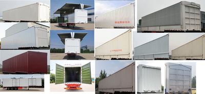 Liangyun brand automobile SLY9401XYKE Wing opening box semi-trailer