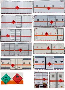 Dali  DLQ5042XRQZZ6 Flammable gas box transport vehicle