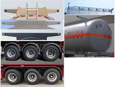 Zhengkang Hongtai brand automobiles HHT9403GFWA Tank transport semi-trailer for corrosive substances