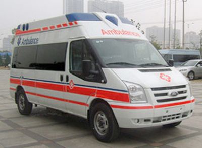 Jiangling Quanshun brand automobiles JX5048XJHMCC ambulance