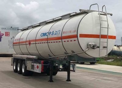 CIMC ZJV9404GRYJM Aluminum alloy flammable liquid tank transport semi-trailer