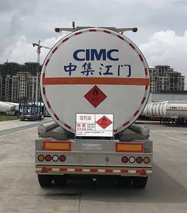 CIMC ZJV9404GRYJM Aluminum alloy flammable liquid tank transport semi-trailer