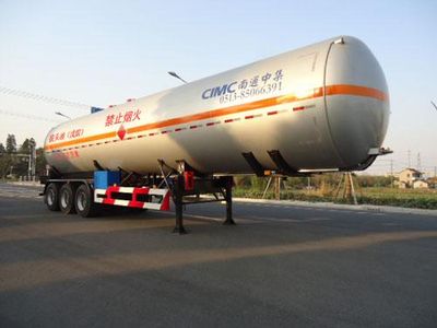 CIMCNTV9400GYQTSemi trailer for liquefied gas transportation