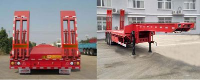 Zhongzhi Huaxing brand automobiles JLQ9402TDP Low flatbed semi-trailer