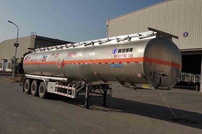 Shaanxi Automobile SHN9400GYYP495 Aluminum alloy oil transport semi-trailer