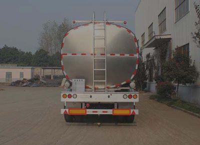 Wanqi Automobile CTD9400GSY Aluminum alloy edible oil transportation semi-trailer