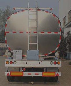 Wanqi Automobile CTD9400GSY Aluminum alloy edible oil transportation semi-trailer