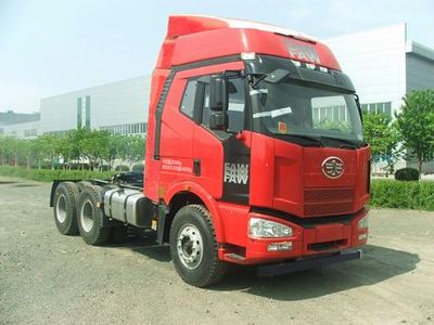 Jiefang Automobile CA4250P63K2T1AE4 Flat head diesel semi-trailer tractor