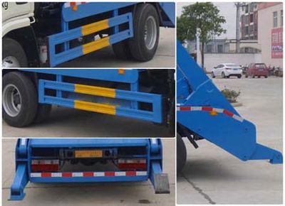 Huatong brand automobiles HCQ5041ZBSDFA Swing arm garbage truck